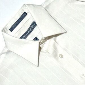 Van Heusen Men’s Off-White Wrinkle-Free Dress Shirt Size 15‎